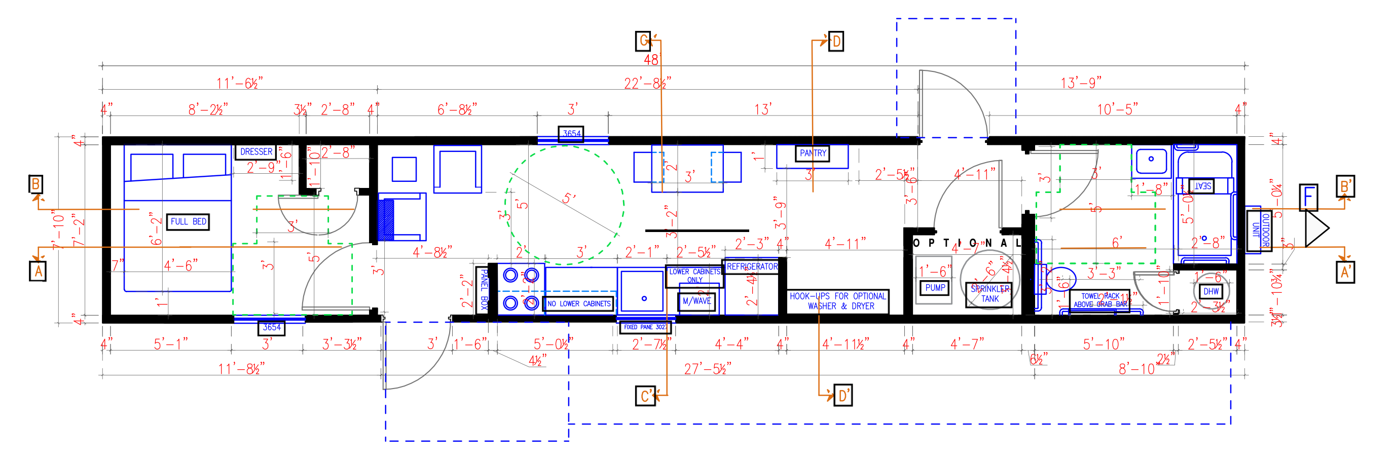 Fema trailer floor plan 3 bedroom